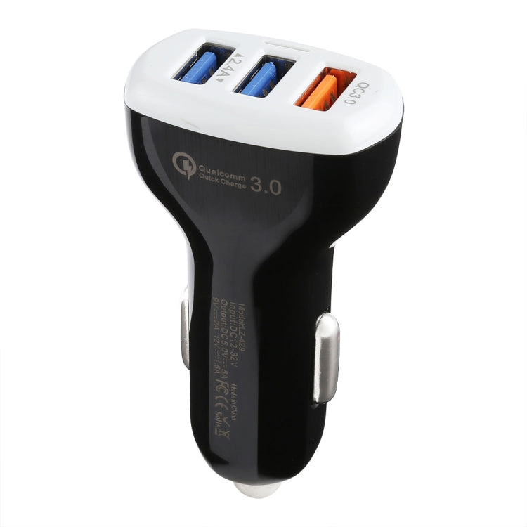 LZ-429 QC3.0 2.4A Three USB Ports Smart Quick Car Charger ÎҵÄÉ̵ê