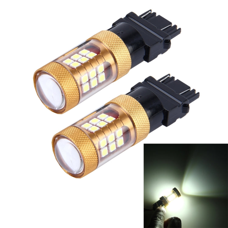 2 PCS 3157 15W 1300LM 6500K 28 SMD-3030 LED Car Brake Lights Turn Light, DC 12V-Reluova