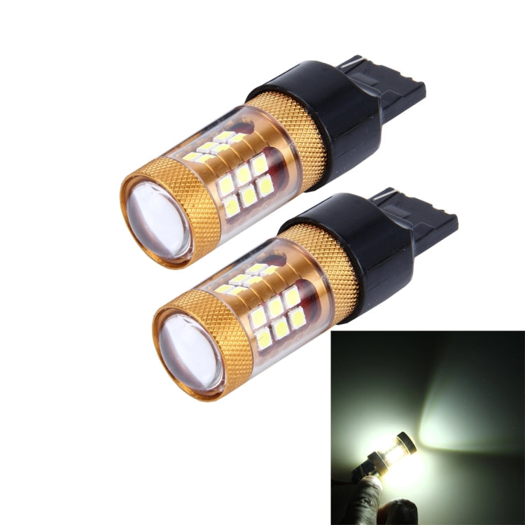 2 PCS 7440 15W 1300LM 6500K 28 SMD-3030 LED Car Brake Lights Turn Light, DC 12V