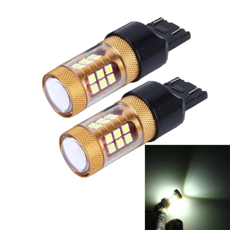 2 PCS 7443 15W 1300LM 6500K 28 SMD-3030 LED Car Brake Lights Turn Light, DC 12V