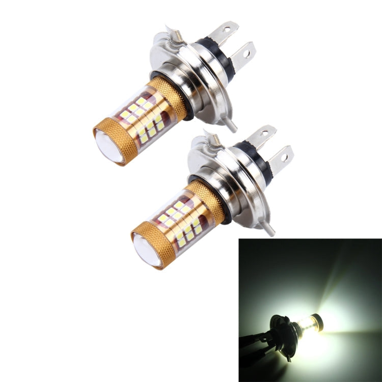 2 PCS H4 15W 1300 LM 6500K 28 SMD-3030 LEDs Car Fog Lights, DC 12V