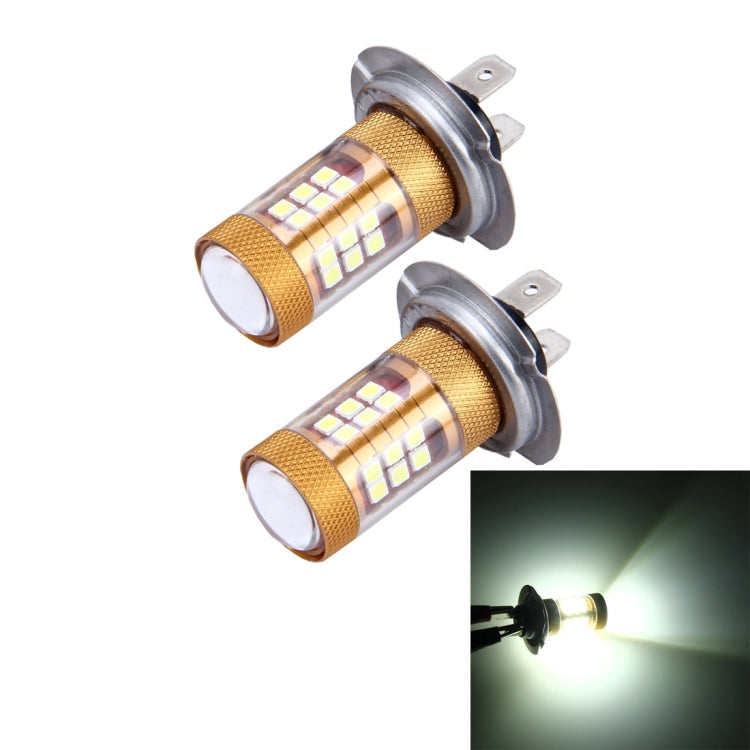 2 PCS H7 15W 1300 LM 6500K 28 SMD-3030 LEDs Car Fog Lights, DC 12V