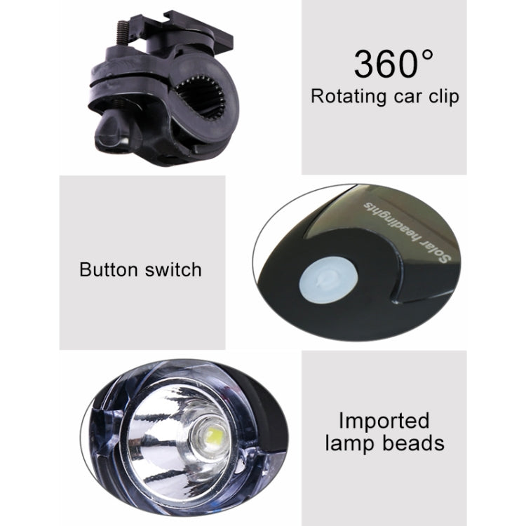 3W 240LM USB Solar Energy Motorcycle / Bicycle Front Light ÎҵÄÉ̵ê