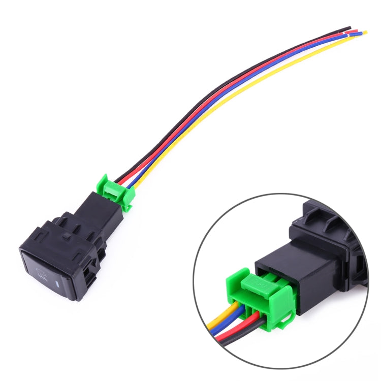 Car Fog Light 5 Pin On-Off Button Switch with Cable for Nissan Sylphy