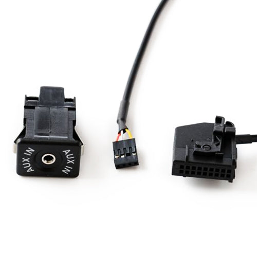 AUX Adapter Switch Plug + Wiring Hardness for Volkswagen Audi MFD2 RNS2 / Ford, Cable Length: 1.5m