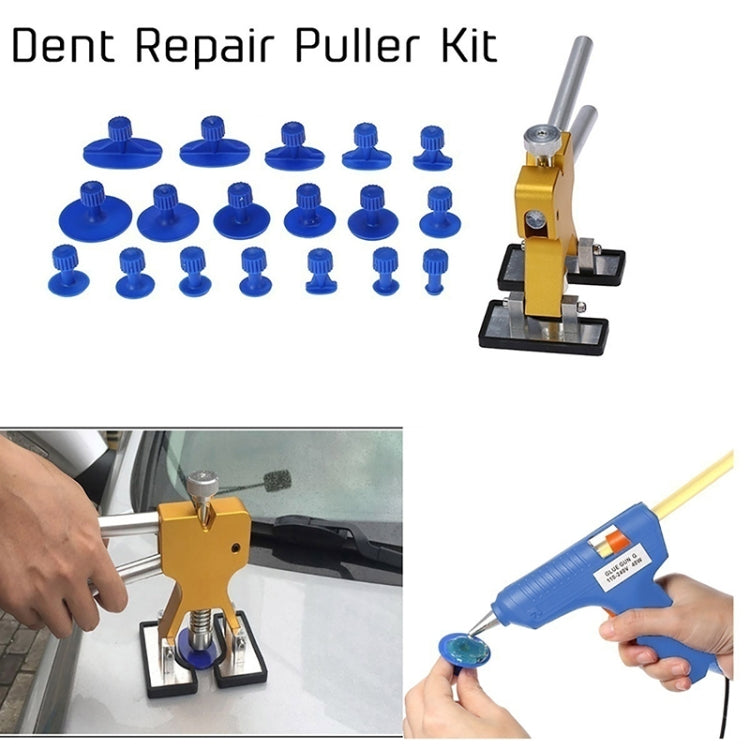 40 in 1 Auto Car Metal PDR Dent Lifter-Glue Puller Tab Hail Removal Paintless Car Dent Repair Tools Kit, with 20W Glue Gun, US Plug or EU Plug