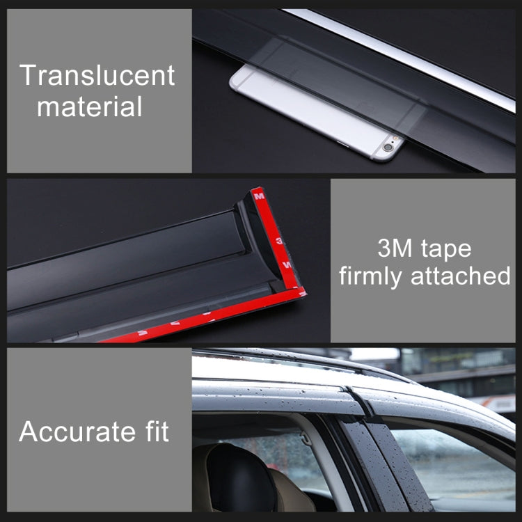 4 PCS Window Sunny Rain Visors Awnings Sunny Rain Guard for Toyota Corolla 2007-2013 Version ÎҵÄÉ̵ê