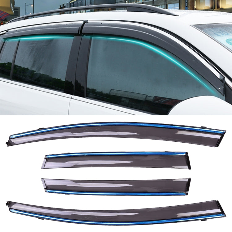 4 PCS Window Sunny Rain Visors Awnings Sunny Rain Guard for Honda Fit 2008-2013 Version Second Generation Hatchback ÎҵÄÉ̵ê