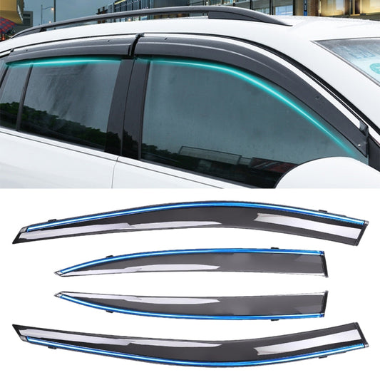 4 PCS Window Sunny Rain Visors Awnings Sunny Rain Guard for Honda CITY 2009-2014 Version