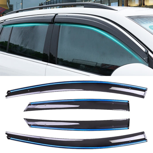 4 PCS Window Sunny Rain Visors Awnings Sunny Rain Guard for Ford Focus 2012-2018 Version Sedan ÎҵÄÉ̵ê