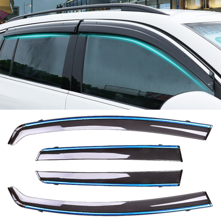 4 PCS Window Sunny Rain Visors Awnings Sunny Rain Guard for Honda Fit 2014-2018 Version Third Generation Hatchback ÎҵÄÉ̵ê