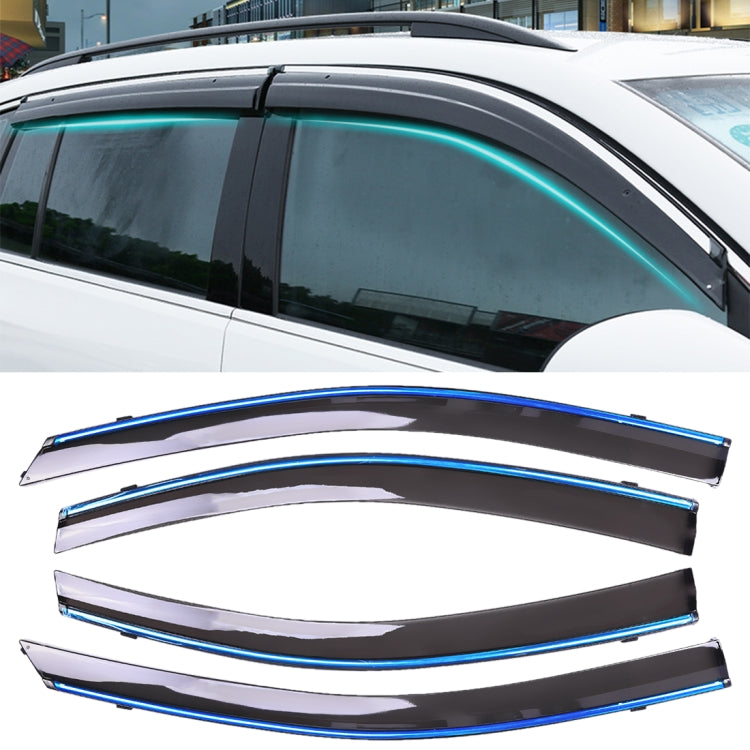 4 PCS Window Sunny Rain Visors Awnings Sunny Rain Guard for Toyota Vios 2014-2018 Version ÎҵÄÉ̵ê