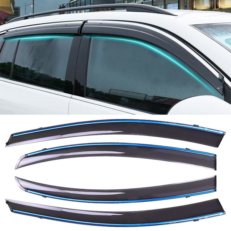 4 PCS Window Sunny Rain Visors Awnings Sunny Rain Guard for Honda CITY 2015-2018 Version ÎҵÄÉ̵ê