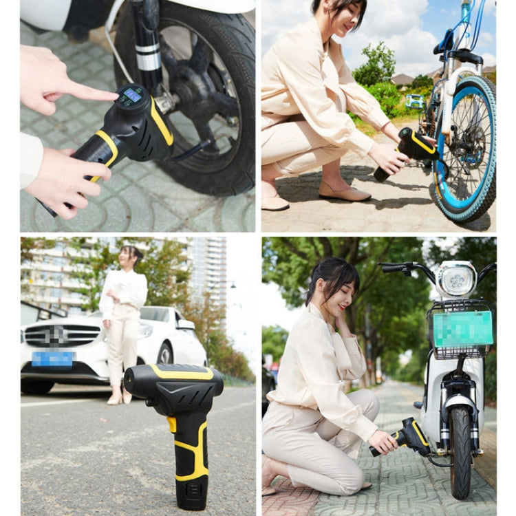 220V 120W 10A USB Portable Intelligent Digital Display Electric Air Pump Tire Inflator Car Electric Air Compressor Car Tire Pump Inflatable Pump-Reluova