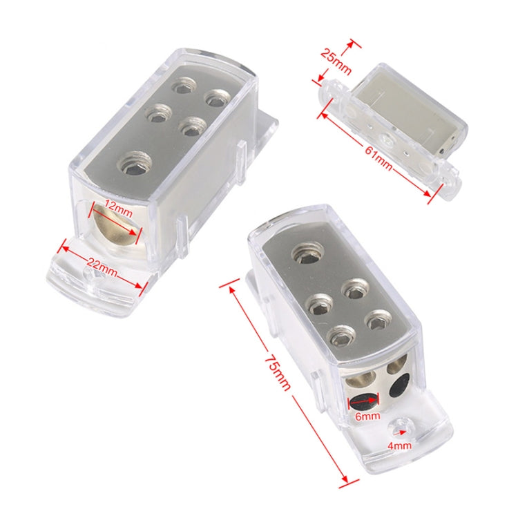 Car Audio Conversion 4GA8GA 4-way Splitter Amplifier Ground Distribution Splitter ÎҵÄÉ̵ê