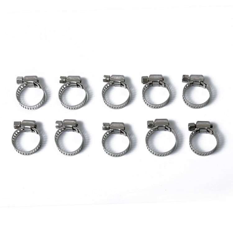 54 PCS Stainless Steel Adjustable Worm Gear Hose Clamp Fuel Line Clip with Screwdriver, Diameter Range: 6-32mm ÎҵÄÉ̵ê