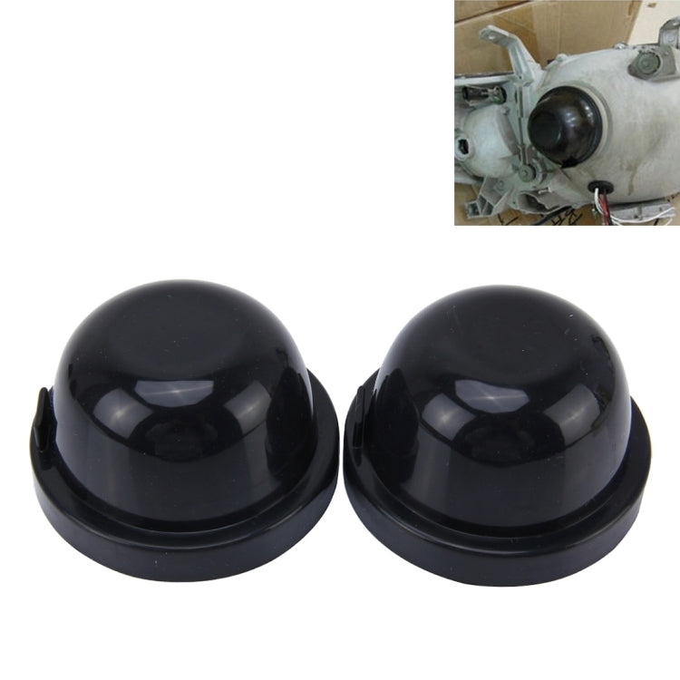 2 PCS Universal Car LED Headlight HID Xenon Lamp Silicone Dust Cover Seal Caps for Car Retrofit