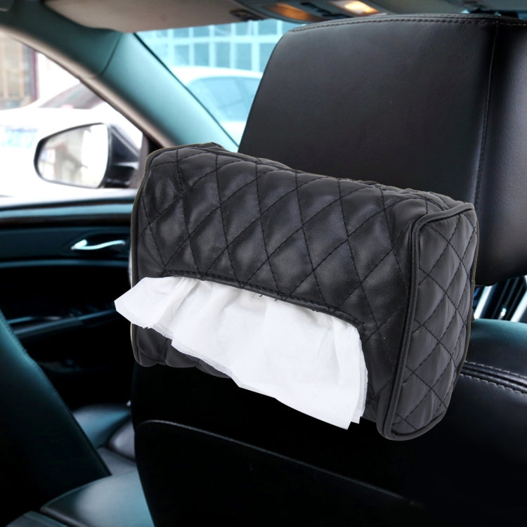 Car Auto Leather Sun Visor Backseat Hanger Tissue Box Paper Napkin Bag (Not Include Napkin) ÎҵÄÉ̵ê