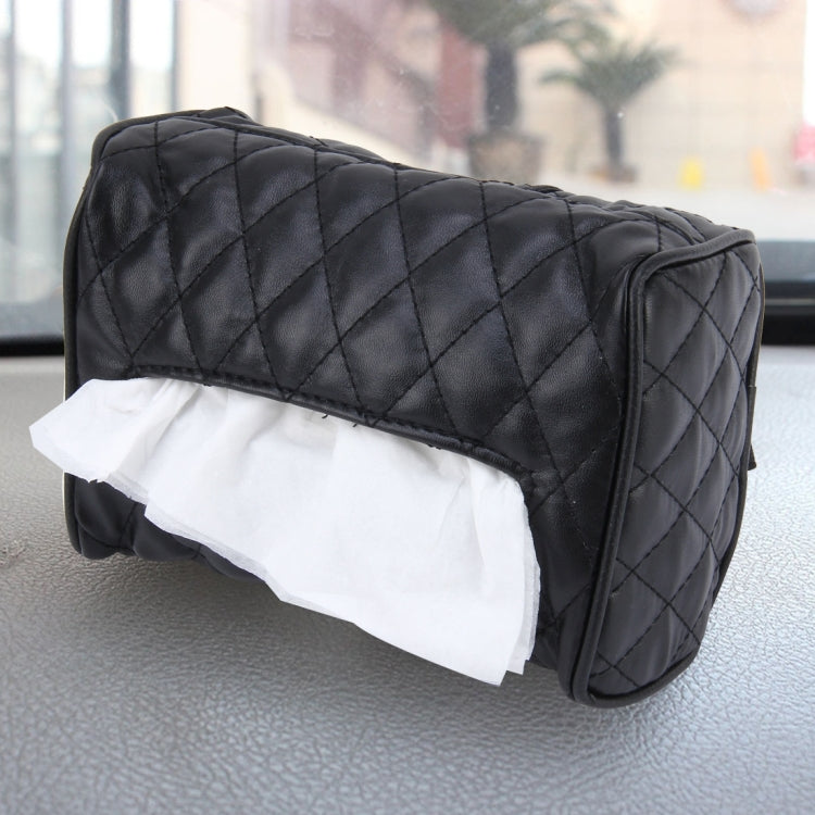 Car Auto Leather Sun Visor Backseat Hanger Tissue Box Paper Napkin Bag (Not Include Napkin) ÎҵÄÉ̵ê