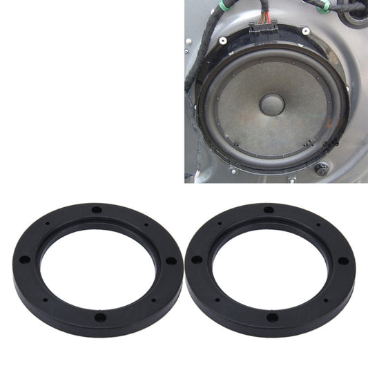 2 PCS 4 inch Car Auto ABS Loudspeaker Base Protection Hollow Cover Holder Mat, Inner Diameter: 10cm-Reluova