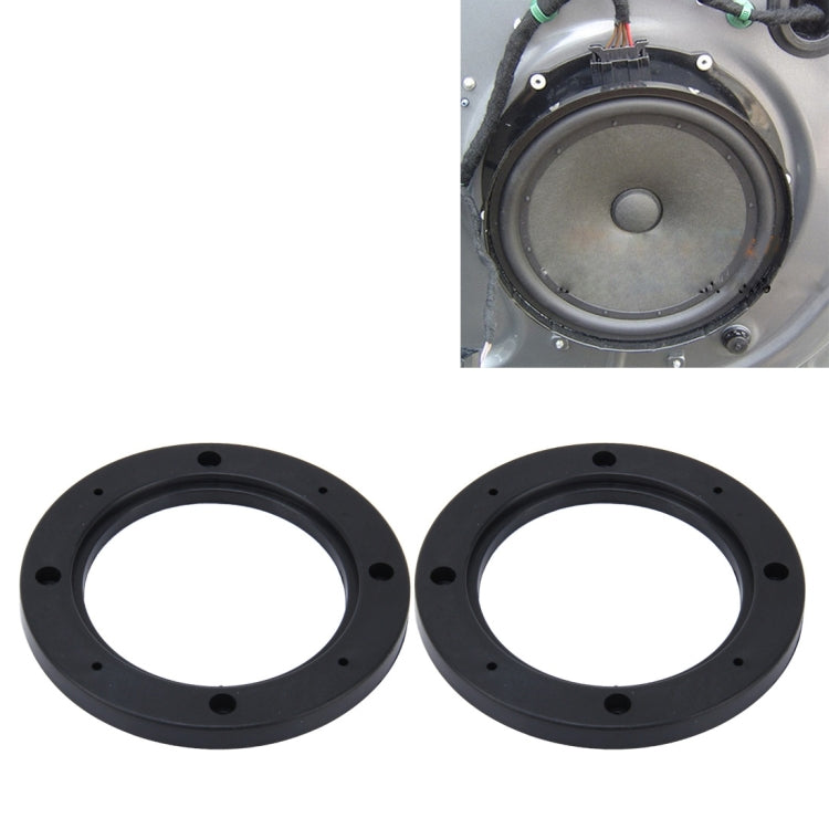 2 PCS 5 inch Car Auto ABS Loudspeaker Base Protection Hollow Cover Holder Mat, Inner Diameter: 12.5cm-Reluova