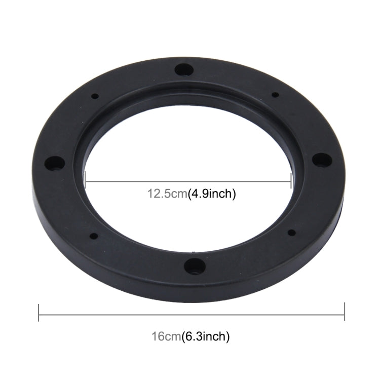 2 PCS 5 inch Car Auto ABS Loudspeaker Base Protection Hollow Cover Holder Mat, Inner Diameter: 12.5cm-Reluova