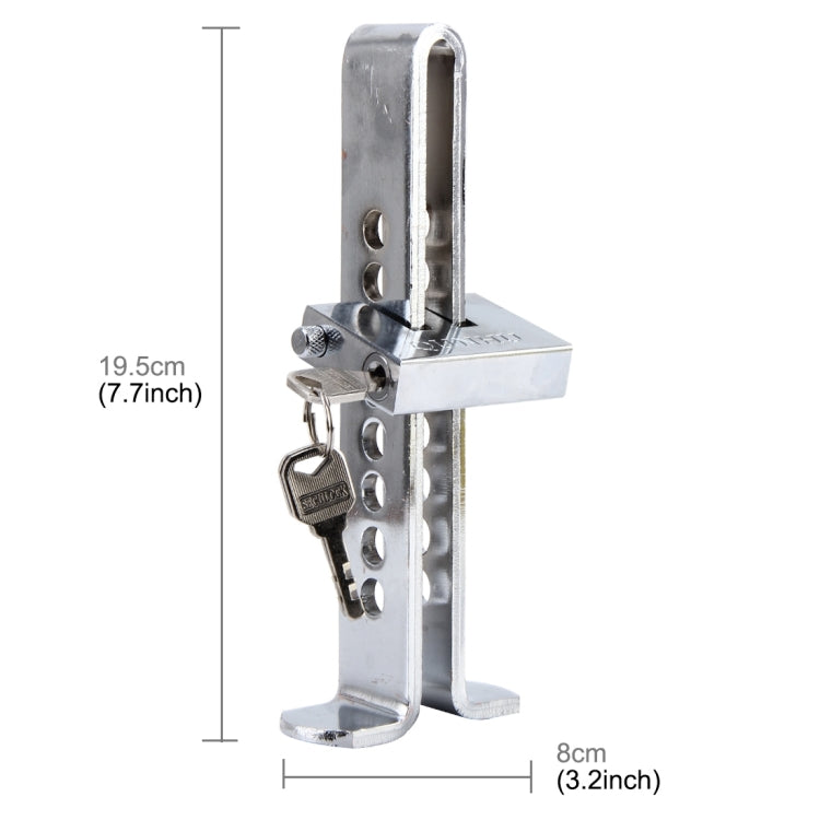 Car Auto Stainless Steel  Anti-theft Clutch Lock Car Brake Safety Lock Tool Accelerator Pedal Lock with Keys Suitable for Clutch Height Under 19.5cm ÎҵÄÉ̵ê