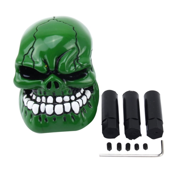 Universal Skull Head Shape ABS Manual or Automatic Gear Shift Knob  with Three Rubber Covers Fit for All Car ÎҵÄÉ̵ê