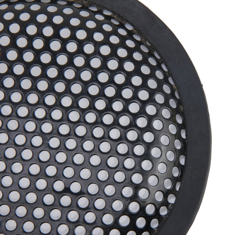 5 inch Car Auto Metal Mesh Black Round Hole Subwoofer Loudspeaker Protective Cover Mask Kit with Fixed Holder-Reluova