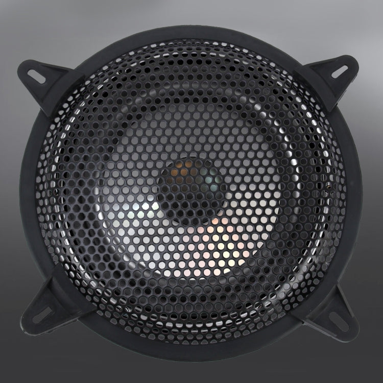 12 inch Car Auto Metal Mesh Black Round Hole Subwoofer Loudspeaker Protective Cover Mask Kit with Fixed Holder