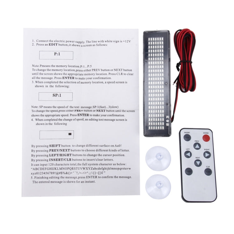 DC 12V Car LED Programmable Showcase Message Sign Scrolling Display Lighting Board with Remote Control ÎҵÄÉ̵ê