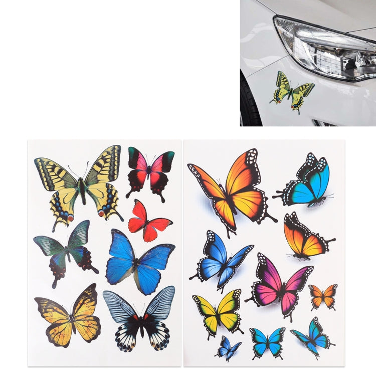 7 PCS Butterfly Shape Plastic Car Free Sticker ÎҵÄÉ̵ê