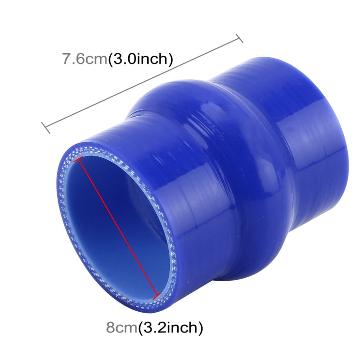 Car Straight Turbo Intake Silicone Hump Hose Connector Silicone Intake Connection Tube Special Turbocharger Silicone Tube Rubber Coupler Silicone Tube, Inner Diameter: 80mm