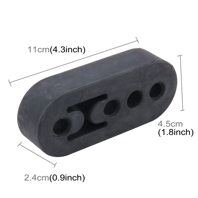 Universal Car 4 Holes Adjustable Rubber Mounting Bracket Exhaust Tube Hanging Rubber Tube