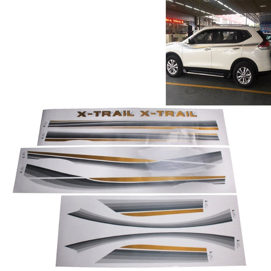 3 PCS SUV Body Decorative Strip Brand Car Streamline Shining Sticker For Honda CRV Nissarl X-Trail/Qashqai/Murano series