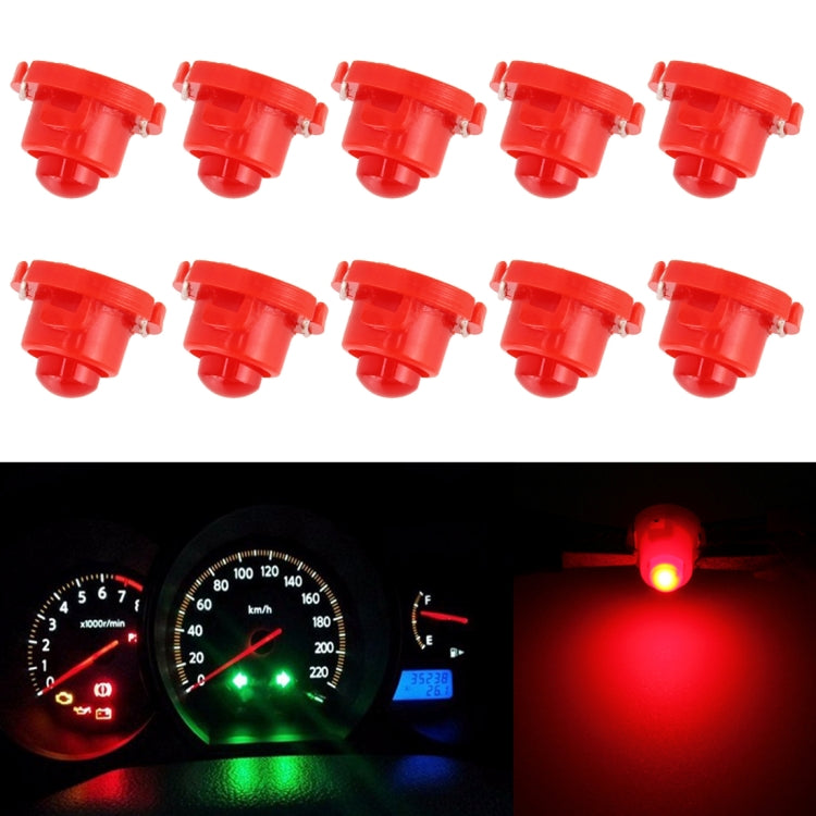 10PCS 2W T4.7 Wedge Instrument Panel LED Light Dashboard Gauge Cluster Indicator Lamp Bulb