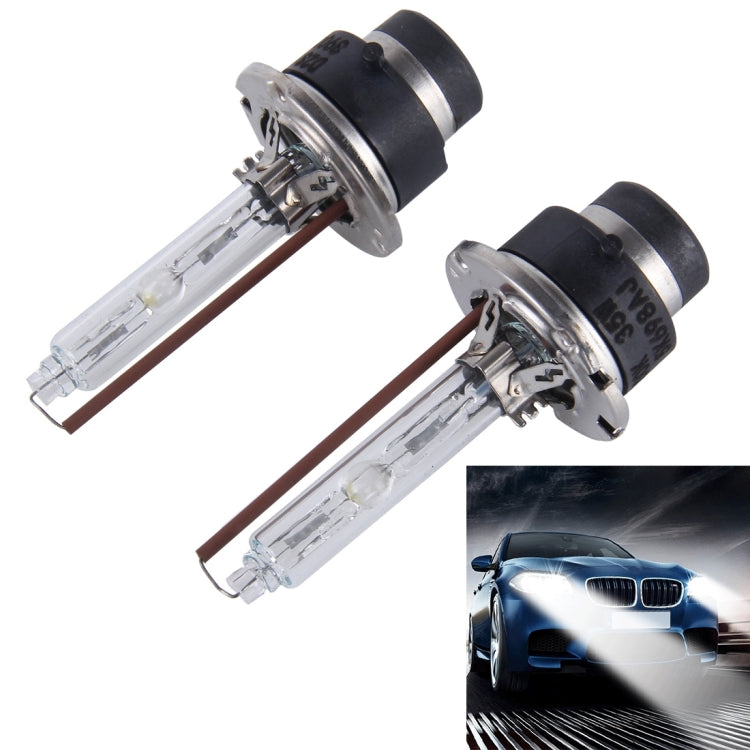 2 PCS D2S 35W 3900 LM 5500K HID Bulbs Xenon Lights Lamps, DC 12V(White Light)-Reluova