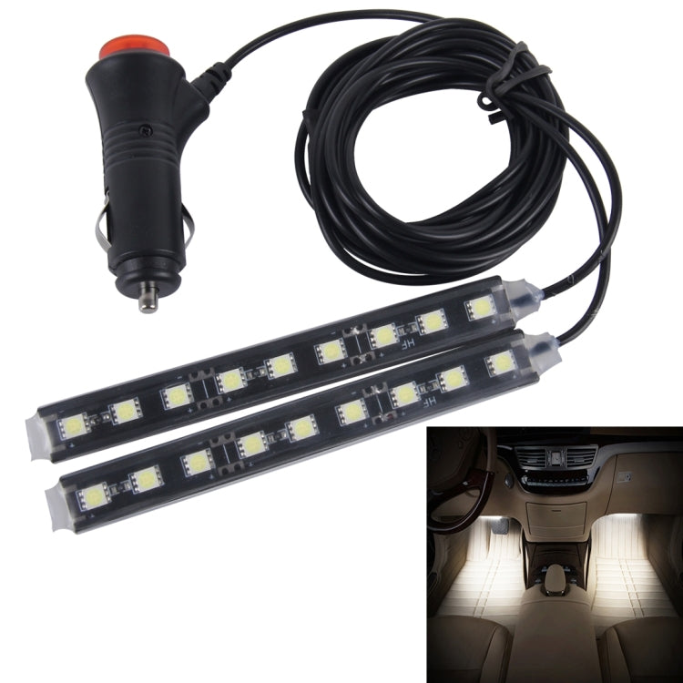 2 in 1 4.5W 18 SMD-5050-LEDs RGB Car Interior Floor Decoration Atmosphere Neon Light Lamp, DC 12V-Reluova