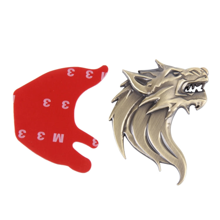 Wolf Head Shape Shining Metal Car Free Sticker ÎҵÄÉ̵ê