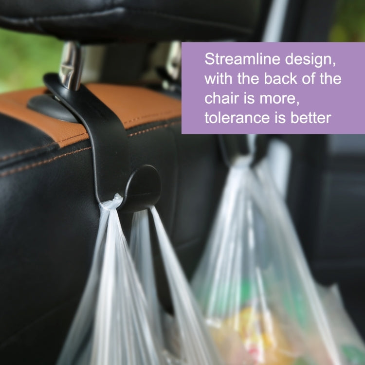 2 PCS 3R 1.5kg Load Capacity Car Backseat Convenient Sundries Hook for Holding Plastic Bag Backbag-Reluova