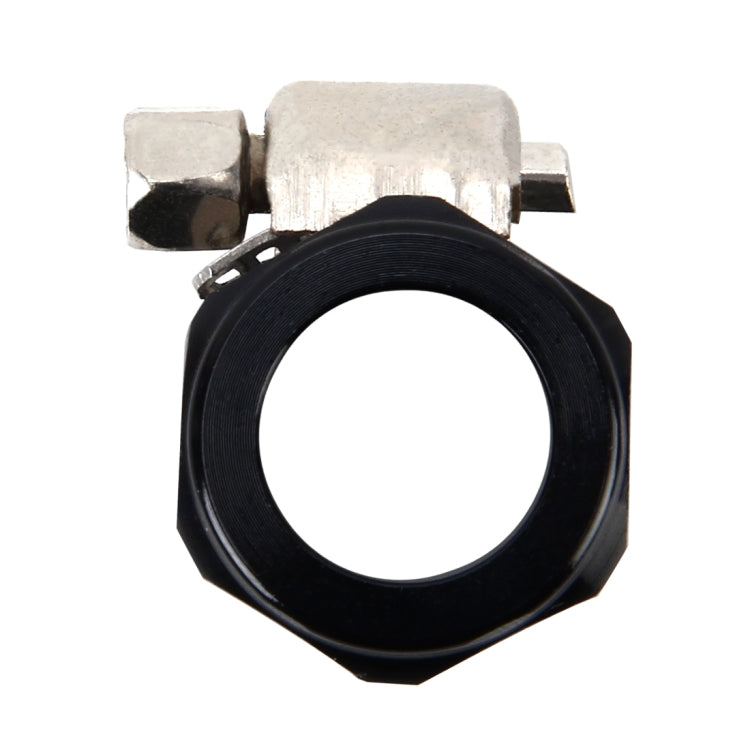 AN6 Car Performance Aluminum Accessories Adapter Nitrite Hose Finisher Adapter Nylon Braided Hose Clamp Black Finish