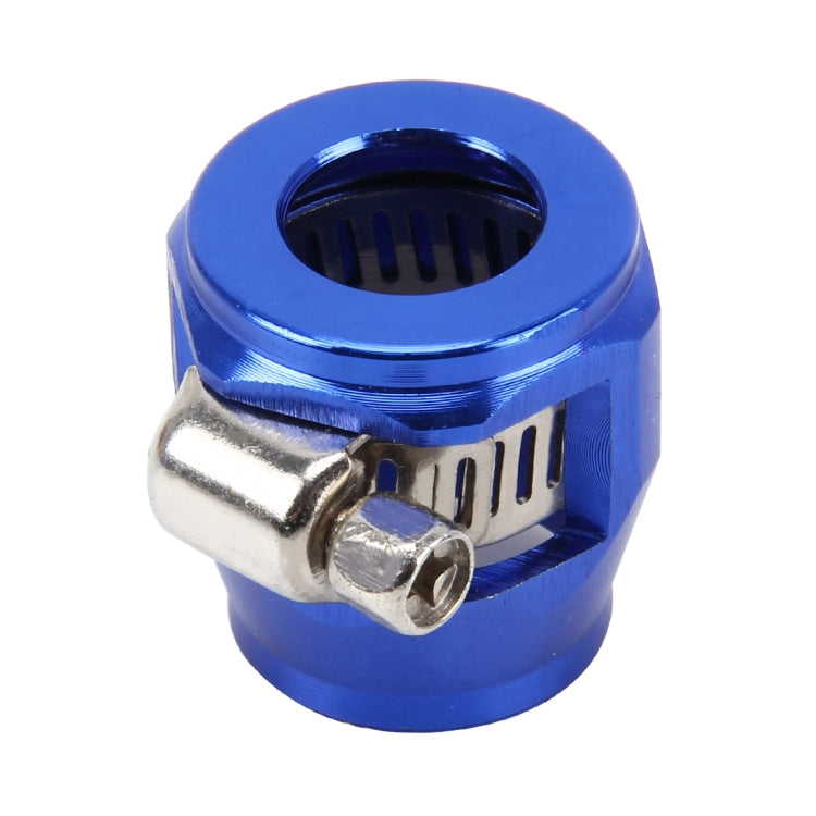 AN8 Car Performance Aluminum Accessories Adapter Nitrite Hose Finisher Adapter Nylon Braided Hose Clamp Blue Finish