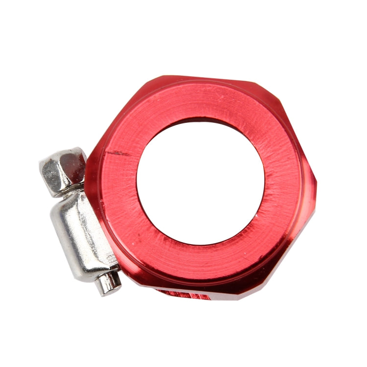 AN10 Car Performance Aluminum Accessories Adapter Nitrite Hose Finisher Adapter Nylon Braided Hose Clamp Red Finish, Random Color Delivery