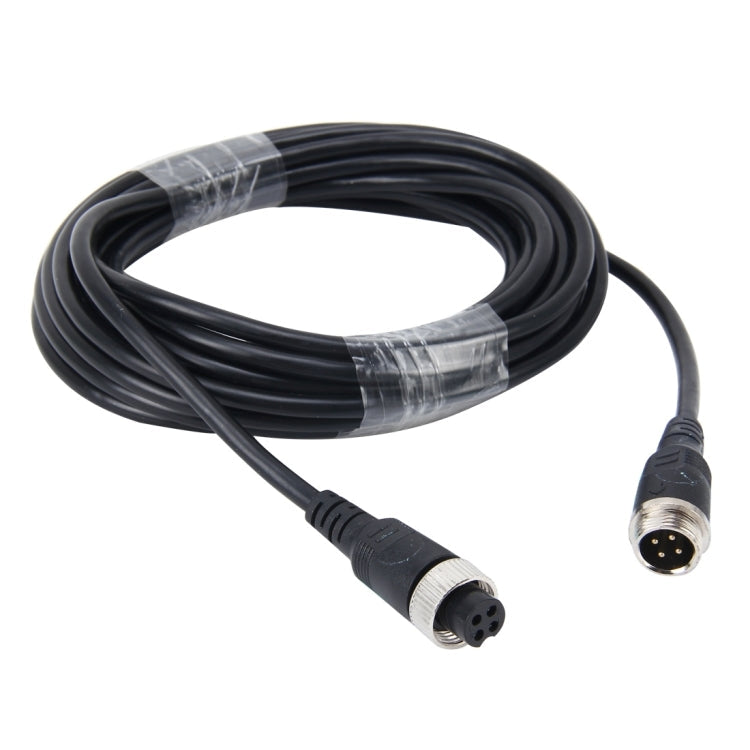 10m M12 4P Aviation Connector Video Audio Extend Cable for CCTV Camera DVR