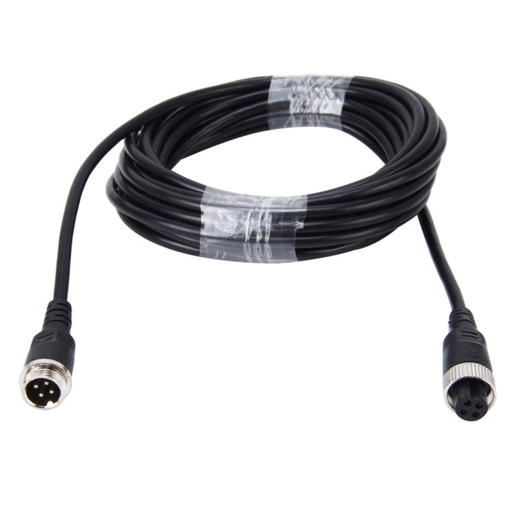 10m M12 4P Aviation Connector Video Audio Extend Cable for CCTV Camera DVR