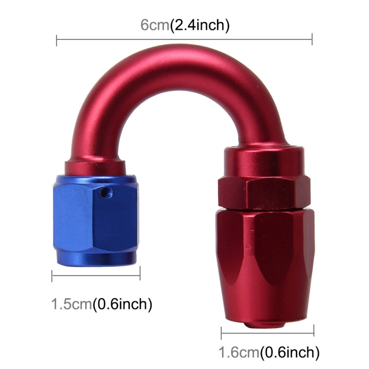 Pipe Joints 180 Degree Swivel Oil Fuel Fitting Adaptor Oil Cooler Hose Fitting Aluminum Alloy AN6 Curved Fitting Car Auto Accessories ÎҵÄÉ̵ê