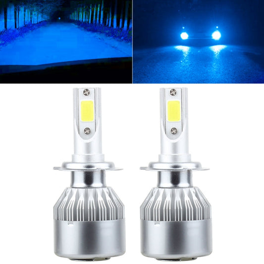 2 PCS H7 18W 1800 LM 8000K IP68 Casnbus Constant Current Car LED Headlight with 2 COB Lamps, DC 9-36V