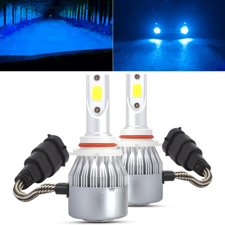 2 PCS 9006 18W 1800 LM 6000K IP68 Casnbus Constant Current Car LED Headlight with 2 COB Lamps, DC 9-36V