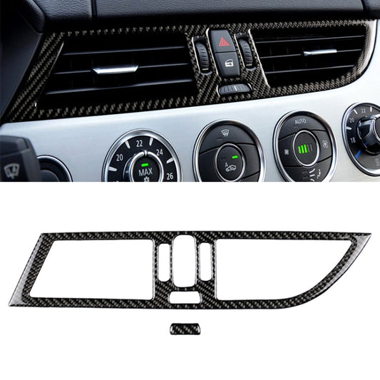 2 PCS For Left Driving Car Carbon Fiber Intermediate Air Outlet Panel Soild Color Decorative Sticker for BMW Z4 2009-2015-Reluova