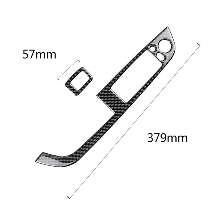 Car Carbon Fiber Window Lift Panel With Folding Key Soild Decorative Sticker for Left Drive BMW Z4  2009-2015 ÎҵÄÉ̵ê